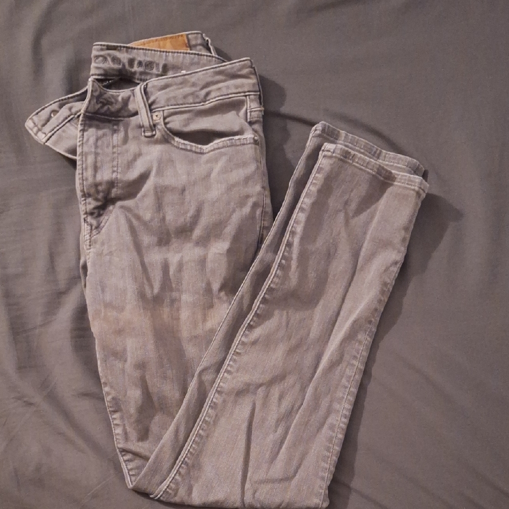 American Eagle Outfitters Gray Slim Jeans Modern Style